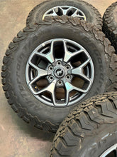 Load image into Gallery viewer, Set of Used 17&quot; &#39;21-&#39;25 Ford Bronco OEM Wheels on 285/70R17 BFGoodrich TAKO2 LT
