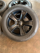 Load image into Gallery viewer, Set of 4 Used Black &#39;19-&#39;25 Dodge RAM 1500 OEM Wheels 275/55R20 Ironman Tires LT
