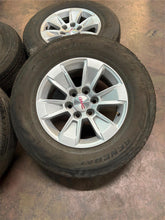 Load image into Gallery viewer, Set of Used &#39;00-&#39;25 GMC Sierra 1500 Silver OEM 5908 Wheels on 255/70R17 Tires LT
