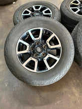 Load image into Gallery viewer, Set of Four Used OEM 18&quot; &#39;07-&#39;21 Toyota Tundra Rims 275/65R18 Michelin Tires LT

