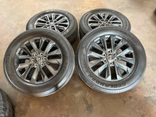 Load image into Gallery viewer, Set of 4 OEM &#39;22-&#39;25 Toyota Tundra 20&quot; Dark Charcoal Rims 265/60R20 Yokohama LT
