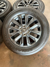 Load image into Gallery viewer, Set of 4 OEM &#39;22-&#39;25 Toyota Tundra 20&quot; Dark Charcoal Rims 265/60R20 Yokohama LT
