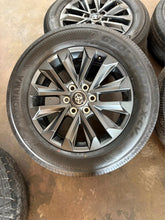 Load image into Gallery viewer, Set of 4 OEM &#39;22-&#39;25 Toyota Tundra 20&quot; Dark Charcoal Rims 265/60R20 Yokohama LT
