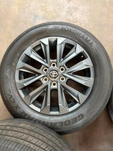 Load image into Gallery viewer, Set of 4 OEM &#39;22-&#39;25 Toyota Tundra 20&quot; Dark Charcoal Rims 265/60R20 Yokohama LT
