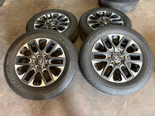 Load image into Gallery viewer, Set of 4 Used 20&quot; &#39;22-&#39;25 Toyota Tundra 75277 Wheels on 265/60R20 Bridgestone LT

