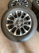 Load image into Gallery viewer, Set of 4 Used 20&quot; &#39;22-&#39;25 Toyota Tundra 75277 Wheels on 265/60R20 Bridgestone LT
