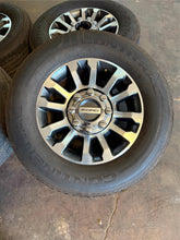 Load image into Gallery viewer, Set of 4 OEM 18&quot; &#39;05-&#39;25 Ford F-250 F-350 10289 Wheels 275/65R18 Continental LT
