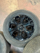 Load image into Gallery viewer, Set of Used &#39;05-&#39;25 Ford F150 Black Wheels on 275/60R20 Hankook Dynapro Tires LT
