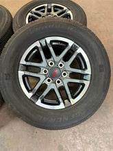 Load image into Gallery viewer, Set of 4 OEM Takeoff &#39;24-&#39;25 Toyota Tacoma TRD Wheels 265/65R18 General HTS LT
