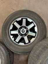 Load image into Gallery viewer, Set of 4 Used OEM &#39;05-&#39;23 Toyota Tacoma 17&quot; Wheels on 265/70R17 Bridgestone LT
