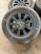 Load image into Gallery viewer, Set of Used &#39;24-&#39;25 Toyota Land Cruiser Dark Charcoal Rims 265/70R18 Michelin LT
