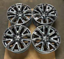 Load image into Gallery viewer, Set of 4 Used &#39;00-&#39;25 GMC Sierra 1500 Yukon 22&quot; Grey Machined Wheels 86804453 LT
