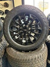 Load image into Gallery viewer, Set of 4 22&quot; Black &#39;11-&#39;25 Chevy Silverado 2500 Wheels on 265/60R22 Goodyear AT
