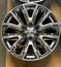 Load image into Gallery viewer, Set of 4 Used &#39;00-&#39;25 GMC Sierra 1500 Yukon 22&quot; Grey Machined Wheels 86804453 LT
