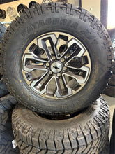 Load image into Gallery viewer, Set of &#39;00-&#39;25 Chevy Silverado 1500 Satin Graphite Rims 275/70R18 Patagonia XTs
