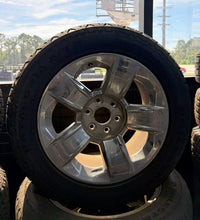 Load image into Gallery viewer, Set of 4 Used 20&quot; Chrome &#39;00-&#39;18 Silverado 1500 Wheels on 275/55R20 Milestar ATR
