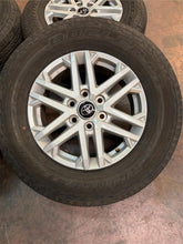 Load image into Gallery viewer, Set of 4 Used Takeoff &#39;22-&#39;25 Toyota Tundra 18&quot; Wheels 265/70R18 Bridgestone LT
