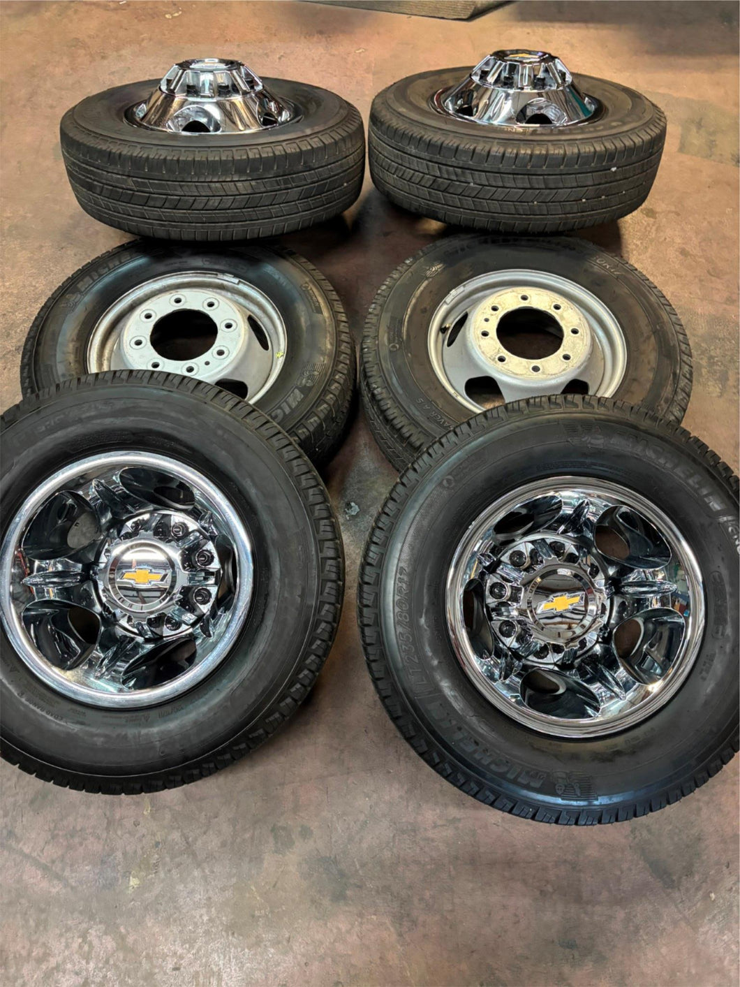 Set of 6 Used '11-'25 Chevrolet 3500 Dually 17