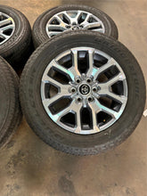 Load image into Gallery viewer, Set of Lightly Used &#39;23-&#39;25 Toyota Tundra Sequoia Rims 265/60R20 Bridgestone LT
