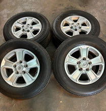 Load image into Gallery viewer, Set of Four OEM Used 18&quot; &#39;07-&#39;21 Toyota Tundra Wheels 275/65R18 Bridgestone LT
