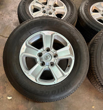 Load image into Gallery viewer, Set of Four OEM Used 18&quot; &#39;07-&#39;21 Toyota Tundra Wheels 275/65R18 Bridgestone LT
