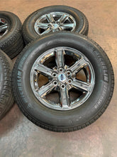 Load image into Gallery viewer, Set of 4 Used &#39;05-&#39;25 Ford F150 18&quot; Chrome Wheels 10613 on 275/65R18 Michelin LT
