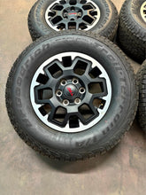 Load image into Gallery viewer, Set of 4 OEM Takeoff &#39;24-&#39;25 Toyota Tacoma TRD Wheels 265/70R17 Trail Terrain LT

