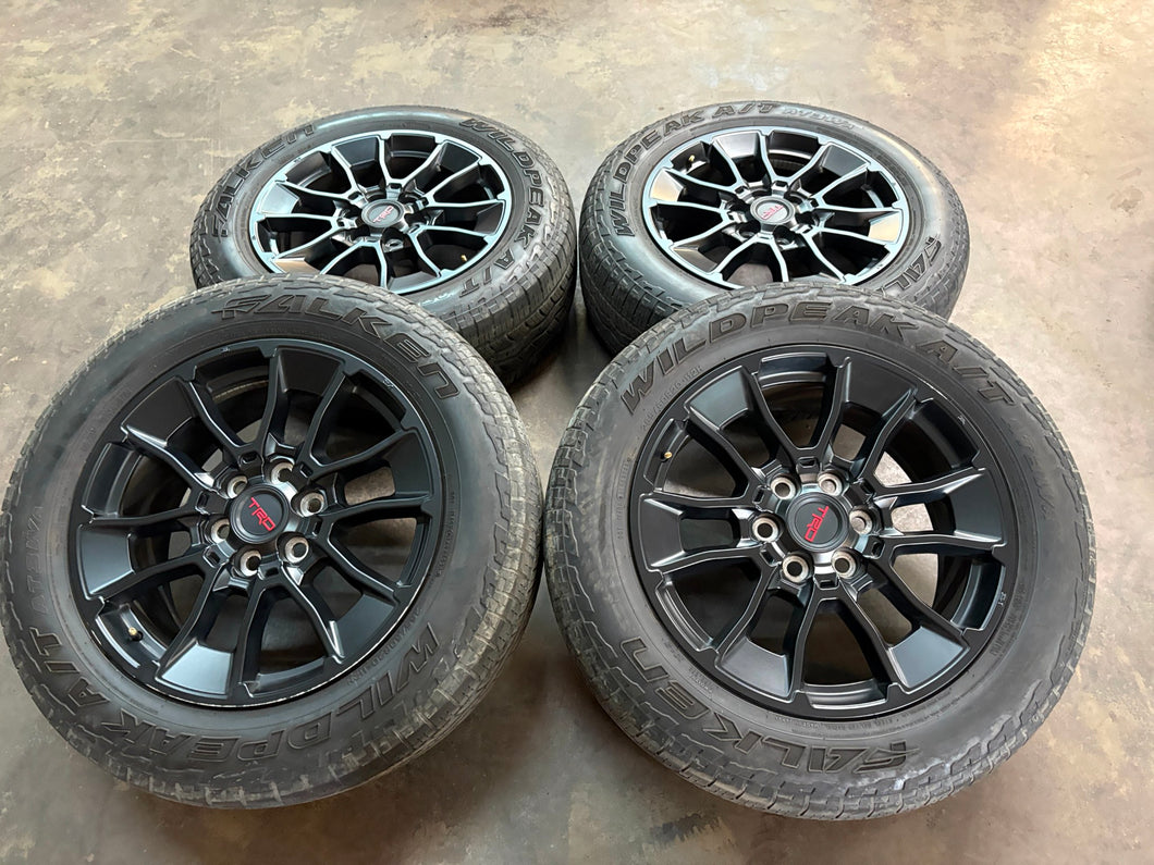 Set of 4 Used '22-'25 Toyota Tundra TRD Black 20