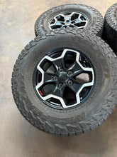 Load image into Gallery viewer, Set of 4 Used &#39;07-&#39;25 Jeep Wrangler Gladiator 17&quot; Rims 285/70R17 Falken A/T LT
