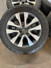 Load image into Gallery viewer, Set of Four OEM Used 20&quot; &#39;07-&#39;21 Toyota Tundra Wheels on 275/55R20 Cooper AT3 LT
