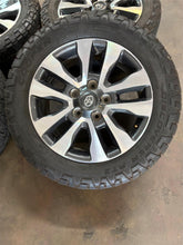 Load image into Gallery viewer, Set of Four OEM Used 20&quot; &#39;07-&#39;21 Toyota Tundra Wheels on 275/55R20 Cooper AT3 LT

