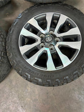 Load image into Gallery viewer, Set of Four OEM Used 20&quot; &#39;07-&#39;21 Toyota Tundra Wheels on 275/55R20 Cooper AT3 LT
