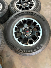 Load image into Gallery viewer, Set of OEM &#39;24-&#39;25 Toyota Tacoma 18&quot; TRD Rims on 265/70R18 Michelin LTX Trail LT
