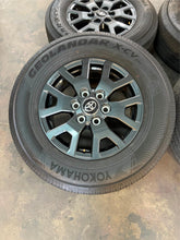 Load image into Gallery viewer, Set of OEM 17&quot; &#39;24-&#39;25 Toyota Tacoma Dark Charcoal Wheels 245/70R17 Yokohama LT
