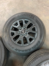 Load image into Gallery viewer, Set of OEM 17&quot; &#39;24-&#39;25 Toyota Tacoma Dark Charcoal Wheels 245/70R17 Yokohama LT
