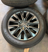 Load image into Gallery viewer, Set of 4 Lightly Used &#39;21-&#39;25 Lexus LX600 20&quot; Grey Wheels 265/55R20 Yokohama LT
