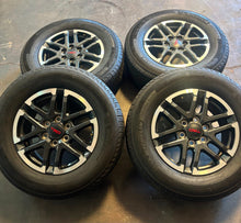Load image into Gallery viewer, Set of 4 Lightly Used OEM &#39;24-&#39;25 Toyota Tacoma TRD Wheels 265/65R18 Michelin LT
