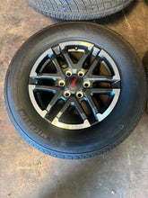 Load image into Gallery viewer, Set of 4 Lightly Used OEM &#39;24-&#39;25 Toyota Tacoma TRD Wheels 265/65R18 Michelin LT
