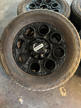 Load image into Gallery viewer, Set of 4 Used 20&quot; &#39;05-&#39;25 Ford F250 F350 Black OEM Rims 275/65R20 Bridgestone LT
