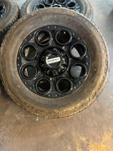 Load image into Gallery viewer, Set of 4 Used 20&quot; &#39;05-&#39;25 Ford F250 F350 Black OEM Rims 275/65R20 Bridgestone LT
