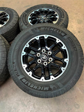 Load image into Gallery viewer, Set of 4 OEM Takeoff &#39;22-&#39;25 Toyota Tundra 18&quot; Rims Michelin 265/70R18 Tires LT
