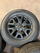Load image into Gallery viewer, Set of 17&quot; &#39;25 Toyota 4Runner Dark Charcoal OEM Wheels 245/70R17 Bridgestone LT
