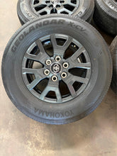 Load image into Gallery viewer, Set of 17&quot; &#39;25 Toyota 4Runner Dark Charcoal OEM Wheels on Yokohama 245/70R17 LT
