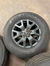 Load image into Gallery viewer, Set of 17&quot; &#39;25 Toyota 4Runner Dark Charcoal OEM Wheels on Yokohama 245/70R17 LT
