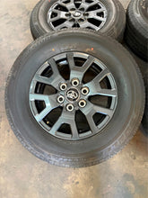 Load image into Gallery viewer, Set of 17&quot; &#39;25 Toyota 4Runner Dark Charcoal OEM Wheels on 245/70R17 Yokohama LT
