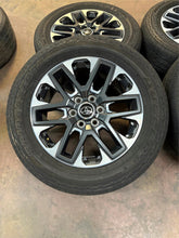 Load image into Gallery viewer, Set of 4 Used &#39;22-&#39;25 OEM Toyota Tundra Wheels on 265/60R20 Bridgestone Tires LT
