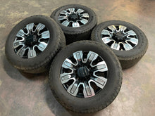 Load image into Gallery viewer, Used Four OEM &#39;11-&#39;24 GMC Sierra 2500 3500 Denali Rims 275/65R20 Goodyear AT LT
