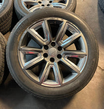 Load image into Gallery viewer, Set of 4 OEM Used 22&quot; &#39;00-&#39;18 GMC Sierra 1500 &amp; Yukon Rims on 285/45R22 Tire LT
