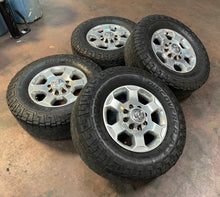 Load image into Gallery viewer, Set of 4 Used OEM 18&quot; &#39;05-&#39;24 RAM 2500 &amp; 3500 Rims 295/70R18 Cooper AT3 Tires LT
