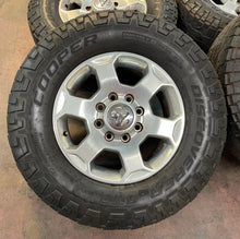 Load image into Gallery viewer, Set of 4 Used OEM 18&quot; &#39;05-&#39;24 RAM 2500 &amp; 3500 Rims 295/70R18 Cooper AT3 Tires LT
